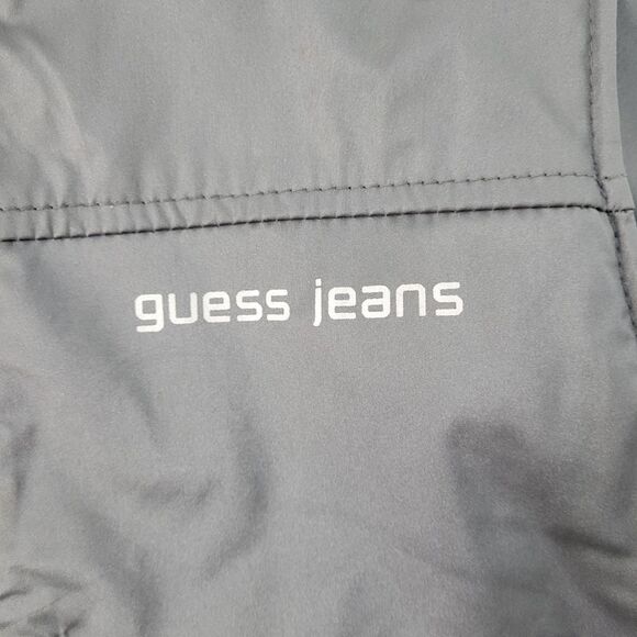 Guess outerwear vest, zip up, collared fleece lined 100% polyeurothane, size S - Picture 6 of 7